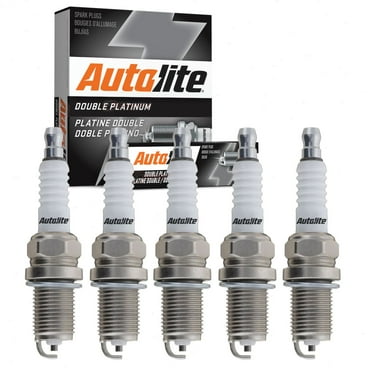 5 pc Autolite Double Platinum Spark Plugs compatible with Volkswagen Jetta 2.5L L5 2005-2014