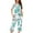 White#4, variant on Tnhcen Women's Summer Floral Print Henley Sleepwear Set - Button-Up Short Sleeve Top Capri Pants with Side Pockets Stretchy Pajamas Set Loungewear (S-3XL)