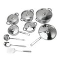thumbnail image 1 of Stainless Steel Pots Pans Set, Kitchen Cookware Set Multipurpose with Lids for Home, 1 of 7