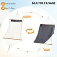 thumbnail image 3 of Zimtown Hammock Set, Heavy Duty Double Bar Frame with Quilted Bed & Bottom Storage Net, Gray & Black, 3 of 9