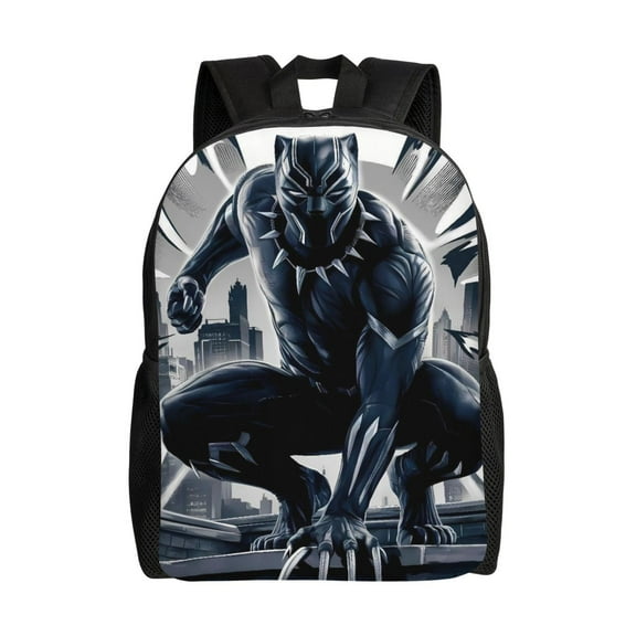 Black Panther Back-Pack Bookbag Multipurpose Large Capacity Daypacks Bag For Study Travel Hiking