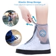 thumbnail image 5 of Hadanceo Reusable Waterproof Rain Shoes Covers Thickened Travel Hiking Outdoor Snow Boots, 5 of 8