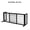 Black, variant on UBesGoo Folding Adjustable Freestanding 2 Panel Wood Dog Slide Gate Baby Safety Fence, no Drilling no Damage