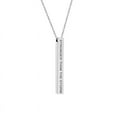 thumbnail image 4 of Stronger Than The Storm Inspirational Quote Necklace Silver Stainless Steel Bar Motivational Necklace with Gift Box, 4 of 4