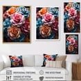 thumbnail image 4 of Designart "Roses In Abstract Splendor II" Roses Canvas Prints, 4 of 7