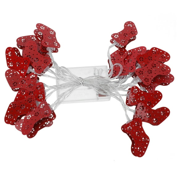 1pc Sock Light String Mall Evento Layout Lights Room Decoración de vacaciones Rojo