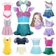 thumbnail image 2 of Disney-bañador de 2 piezas para niña, traje de baño de Ariel, Rapunzel, Isabella, Mirabel, Cosplay, Bikini de playa, verano 2024, 2 of 5