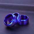 thumbnail image 2 of Toyandona 2Pcs Blue Air Condition Button Rings Aluminum Alloy Easy Installation, 2 of 5