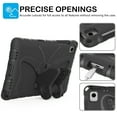 thumbnail image 3 of Dteck Kids Case for Samsung Galaxy Tab A9 Plus 11 Inch (SM-X210/X215/X216/X218), Lightweight EVA Stand Durable Shockproof Child Butterfly Case with Shoulder Strap for Galaxy Tab A9+ 2023,Black, 3 of 6