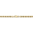 thumbnail image 4 of 14K Yellow Gold 4mm Diamond Cut Rope With Lobster Clasp Chain 16 IN, 4 of 6
