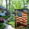 thumbnail image 4 of PHYHOO Patriotic Garden Flag Double-Sided Print Art Memorial Day Garden Flag Garden Flag to Welcome Guests - Garden Flags for Outside Yard - Suits Standard Stands White, 4 of 6