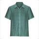 thumbnail image 4 of Blusa y camisa de manga corta con cuello vuelto para hombre, informal, lisa, a la moda, con cuello vuelto y bolsillo, con botones, de manga corta, 4 of 6