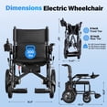thumbnail image 4 of Flycity Electric Wheelchairs for Adults, Foldable Lightweight, 15 Miles Travel Range, Max Support 330 LBS, 500W Brushless Motors Power Motorized for Seniors, 4 of 10