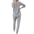 thumbnail image 2 of Langwyqu Women Sport Casual 2 Pieces Sweatsuit Hoodies & Pants, 2 of 4