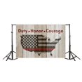 thumbnail image 2 of YUSDECOR American Flags Backdrop 7x5ft Photography Background Wood Plank Photos Video Studio Props, 2 of 4