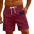 thumbnail image 5 of OHGOD Men Shorts Casual, Mens Hawaiian Shorts, Casual Mens Shorts, 1 * Man Shorts - Wine - L, 5 of 6