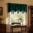 thumbnail image 4 of Talqzovs Valance Curtains,Velvet Short Curtain Window Treatment for Bedroom Living Room Kitchen 57x17.7in, 4 of 6