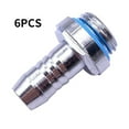 thumbnail image 3 of Wisewang 6 PCS Water Cooling Two-Touch Fitting G1/4 Thread Barb Connector for PC Water Cooling System Accessory for Tube Barb Fitting No.02 1Set, 3 of 6