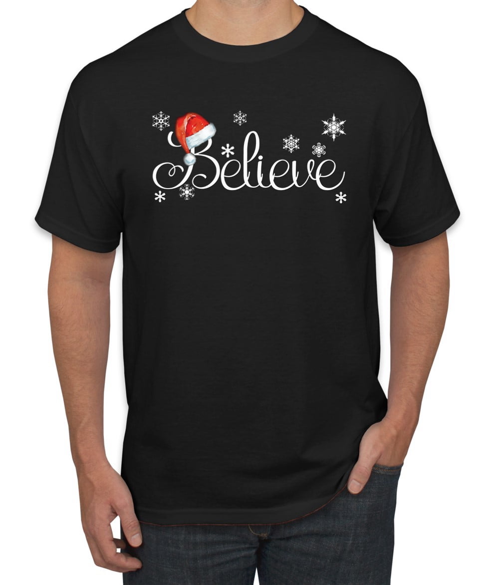 Believe shirt with santa hat Clearance