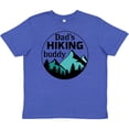 thumbnail image 3 of Inktastic Dad's Hiking Buddy with Mountains and Trees Youth T-Shirt, 3 of 5