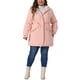 thumbnail image 2 of Abrigos de mujer de talla grande GRACE & GRANDEUR, parkas con forro de piel sintética, abrigos largos, anoraks casuales con capucha, 3X rosa, 2 of 6