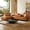 Ginger, variant on 97.5" Oversized Sectional Couch, L Shaped Couchwith, Modern Modular Sofa withDeep Seat, Sectional Couches for Living Room andOffice, Faux Leather Sofa