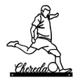 thumbnail image 4 of Custom Soccer Player Metal Desk, Soccer Player Metal Table Sign, Soccer Player Sculpture Statue, Player Name Metal, Sport Home, 4 of 6