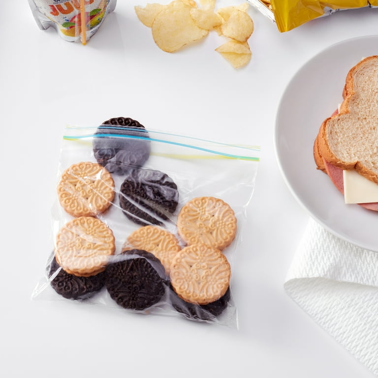 Glad Food Storage Plastic Zipper Sandwich Bags, 50 Ct