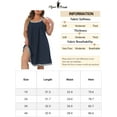 thumbnail image 6 of Agnes Orinda Plus Size Nightgowns for Women Sleeveless Sleepwear Wide Strap Sleepshirts Pleated Scoopneck Nightshirt 1X Dark Blue, 6 of 6