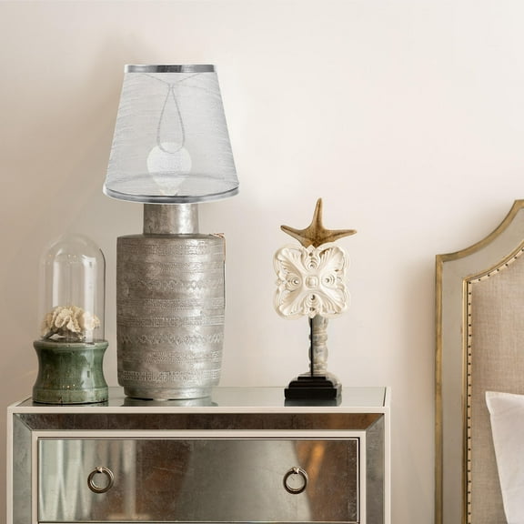 COMPUKAS Fabric Lamp Shade Simple Clip on Bulb Shade Lighting Accessory