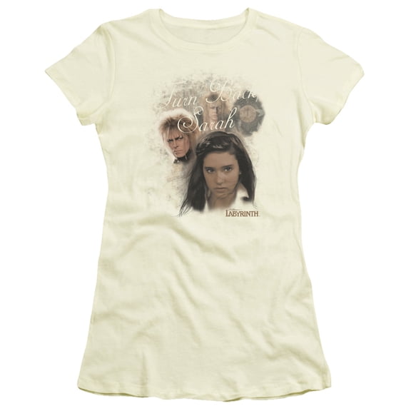Labyrinth Turn Back Sarah S/S Junior Women's T-Shirt Sheer Cream