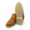 thumbnail image 4 of The Western Shops Mens Embossed Crocodile Ostrich Print Leather Lace Up Shoe, 4 of 6
