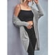 thumbnail image 4 of Cárdigan Con Frente Abierto, Debajo De La Cadera, Blusas Básicas, Suéter Suelto De Otoño, Prendas De Vestir Para El Hogar, La Oficina, La Escuela, Las Vacaciones ACTIVE Cocina, Decoración y Otros, 4 of 5