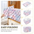 thumbnail image 2 of Yayeee Collapsible Cube Storage Bin with Lid Fabric Closet Decorative Basket with Handles, Pink Art Pattern, 2 of 7