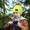 thumbnail image 2 of Ausyst Hats Clearance! NEW 1-11 Years Old For Girls Boys Kids Winter Beanie Hat Warm Knit Thick Ski Cap With Fluff Ball, 2 of 7