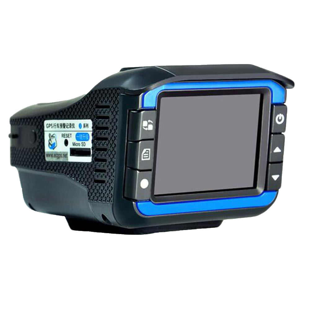 Articulatie zeemijl Piepen Lomubue 2-in-1 2 Inch High Clarity 720P Car DVR Camera, Detector Video  Recorder, Dash Cam for Driver, Black Blue - Walmart.com