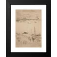 thumbnail image 2 of James Abbott McNeill Whistler 18x24 Black Modern Framed Museum Art Print Titled - Upright Venice (1879-1880), 2 of 5
