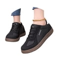 thumbnail image 2 of KANG Fashion Women's Classic German Training Sneakers, Trendy Casual Flat Walking Shoes, Lightweight Slip-On Comfort Versatile Sneakers Black 36, 2 of 4