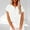 White, variant on BUIGTTKLOP Women Cotton Linen Button down Tops Casual Short Sleeve Shirt Collared Blouse Casual Loose Fitted Tunic Tshirts