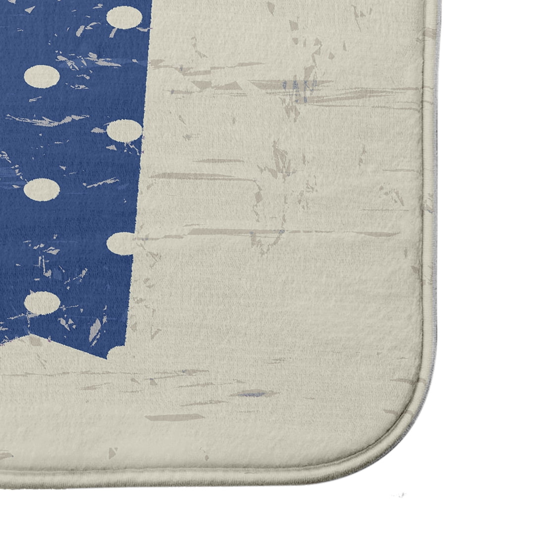 Simply Daisy 24" x 17" Plush Microfiber Blue-Pink Triple Surf Bath Mat