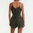 thumbnail image 3 of WANPIDAN Combinaison Extensible pour Femmes Combinaison Pailletée Combinaisons Pantalons pour Femmes Combinaisons Harem Femmes Manches Longues Col Roulé Combinaisons Décontractées Sans Manches Combinaison Ample pour Femmes Combinaisons plus, 3 of 3