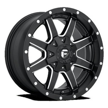 Fuel 1PC Aluminum Rim D538 MAVERICK 18X9in Matte Black Milled Finish, D53818901857