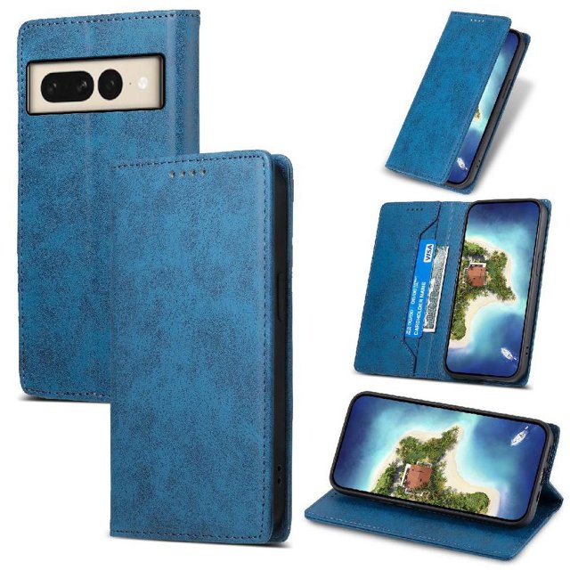 Funda abatible para Google Pixel 8 Pro con ranura para tarjetas, TPU, soporte, a prueba de golpes, para negocios y uso informal.