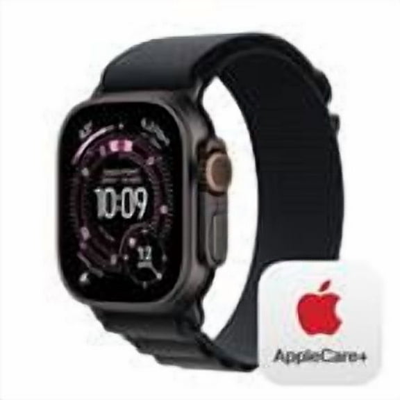 Apple Watch Ultra 3 GPS   Cellular 49mm Black Titanium Case with Black Alpine Loop - Small - MF0Q4LW/A - (Fall 2025) - AppleCare Bundle