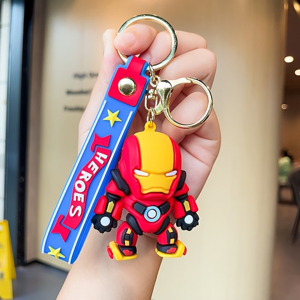 1pc, Cute Marvel Spider-Man Keychain PVC Soft Plastic Creative Bag Doll Car Hanging Decorations Party Gifts