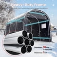 thumbnail image 5 of KING BIRD 10' x 15' Round Style Garage Shelter Anti-Snow Heavy Duty Storage Shelter Carport Portable Canopy Storage Shelter Shed, 5 of 8
