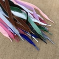 thumbnail image 3 of WHAMVOX 2 Pairs Velvet Thin Ribbon Shoe Laces for Sneakers, Casual Shoes, Stylish and, 3 of 8