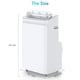 thumbnail image 3 of Aire Acondicionado Portátil 12000 BTU – 3 en 1: Refrigeración, Deshumidificador y Ventilador – 51 m² – Mando – Temporizador 24H – 3 Velocidades – Modo Sueño – Fácil Instalación – Blanco, 3 of 8