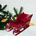 thumbnail image 5 of AUDeals ‌Santa Sleigh Christmas Decor Tabletop Holiday Decoration, Festive Centerpiece for Mantel, Shelf & Home Décor Rustic Wooden or Resin Sculpture, 5 of 9