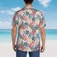 thumbnail image 6 of Daiia Tropical Leaves Hawaiian Shirt for Men Gentle Cotton Regular Short Sleeve Casual-X-Large, 6 of 9